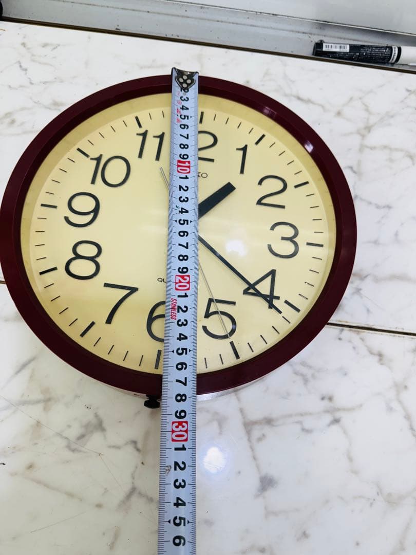 SEIKO セイコー 壁掛け 時計 昭和レトロ 28cm リズム アンティーク