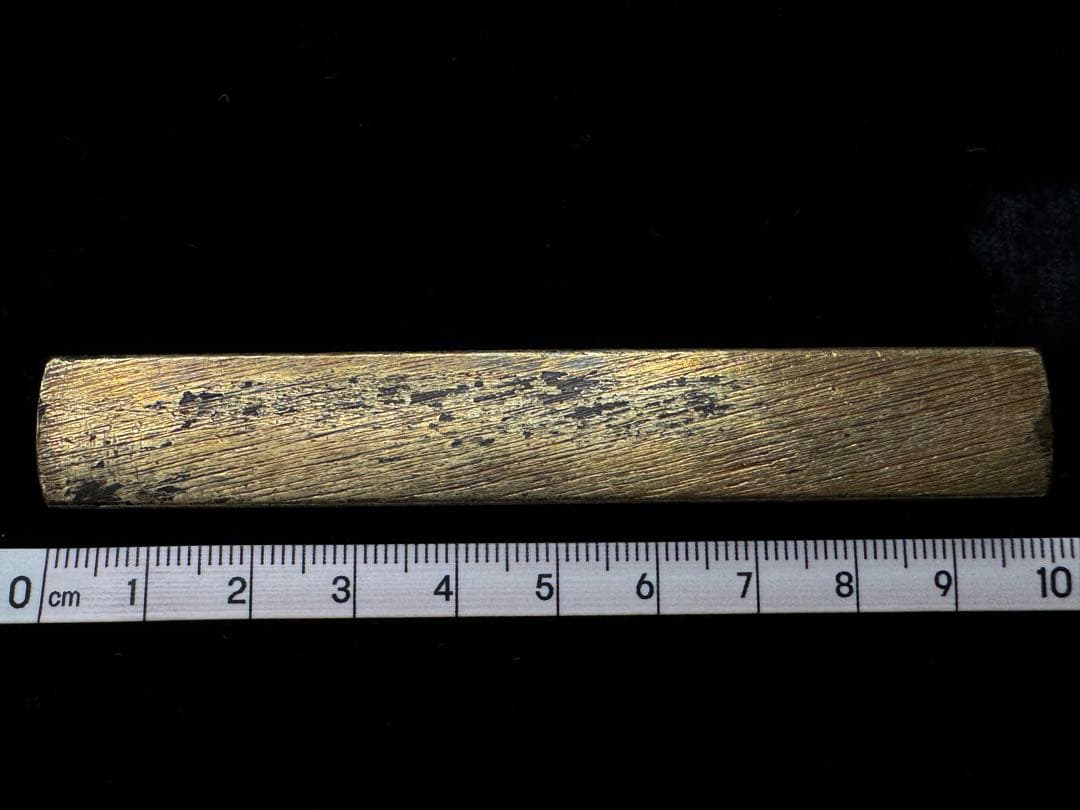 無銘 小柄 馬図 赤銅魚子地 日本刀 刀装具 骨董 古美術 江戸時代