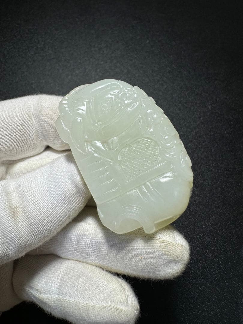 和田玉 象 天然石 老玉和田玉 清時代 古玉 中国古美術骨董