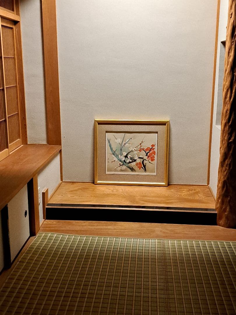 奥村土牛リトグラフ 『紅白梅』 真作 共箱 証明シール 額装絵画 - メルカリ