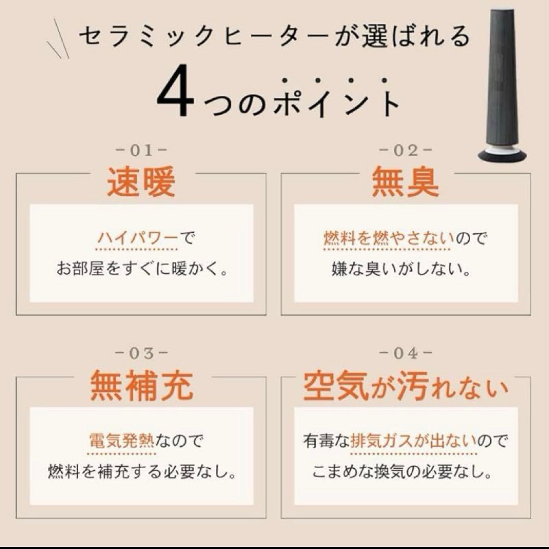 新品 H975\"R Hanx HA-L03G セラミックファンヒーター