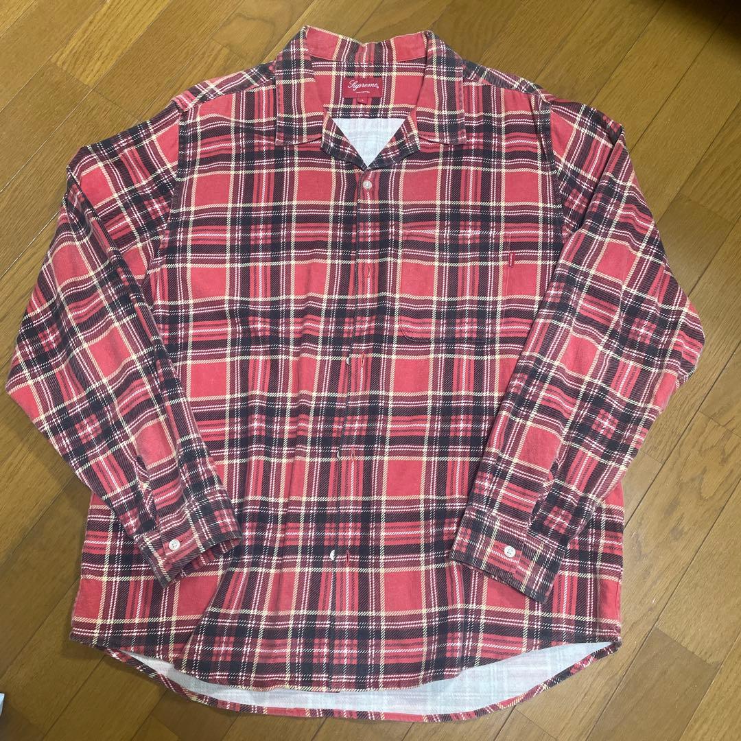 Supreme チェック柄ネルシャツ Lサイズ - メルカリ
