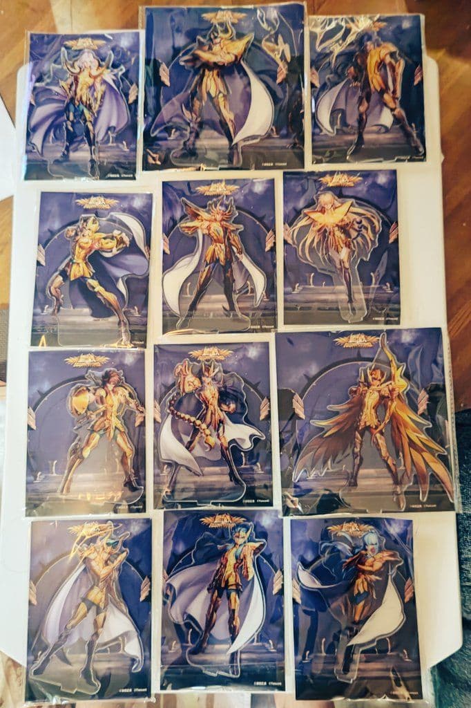 聖闘士星矢ライジングコスモ、黄金聖闘士12人アクリルスタンド、青銅