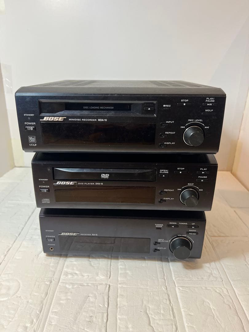 BOSE 高音質コンポセット RA-15/DVA-15/MDA-15 リモコン付