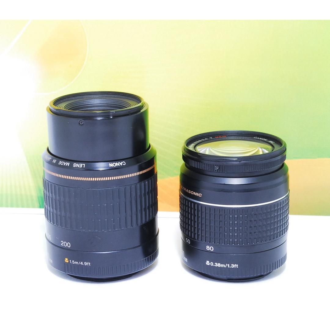 美品✨Canon kiss x8i ダブルレンズセット Wi-Fi スマホ転送