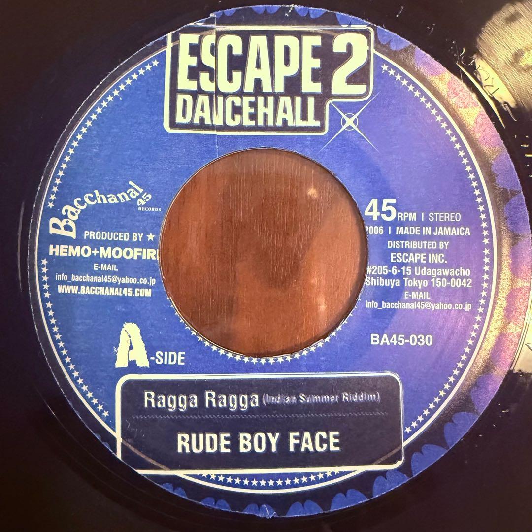 Ragga Ragga / RUDEBWOY FACE 7inch レコード Ragga Ragga / RUDEBWOY FACE 7inch レコード