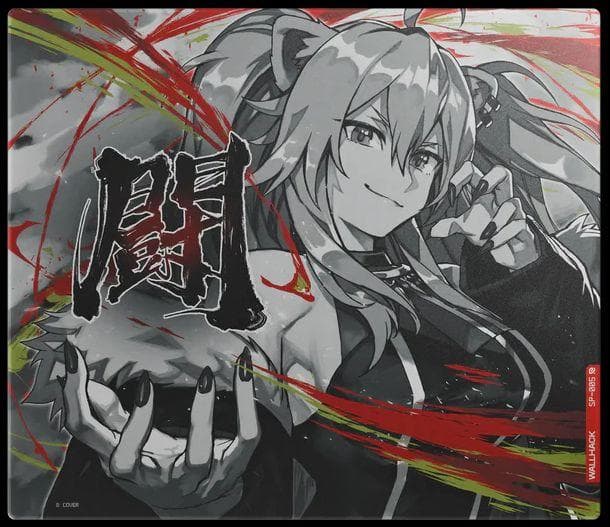 ガラスマウスパッド WALLHACK SP-005 獅白ぼたん - メルカリ