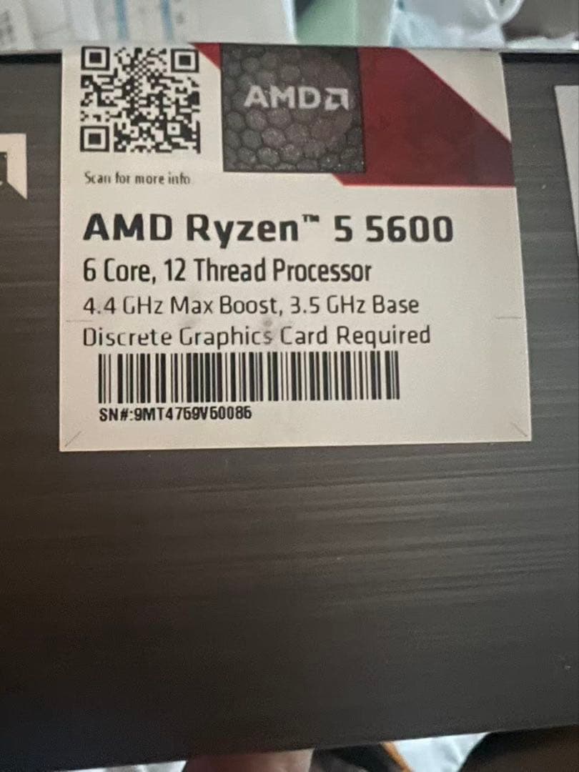 CPU AMD Ryzen 5 5600