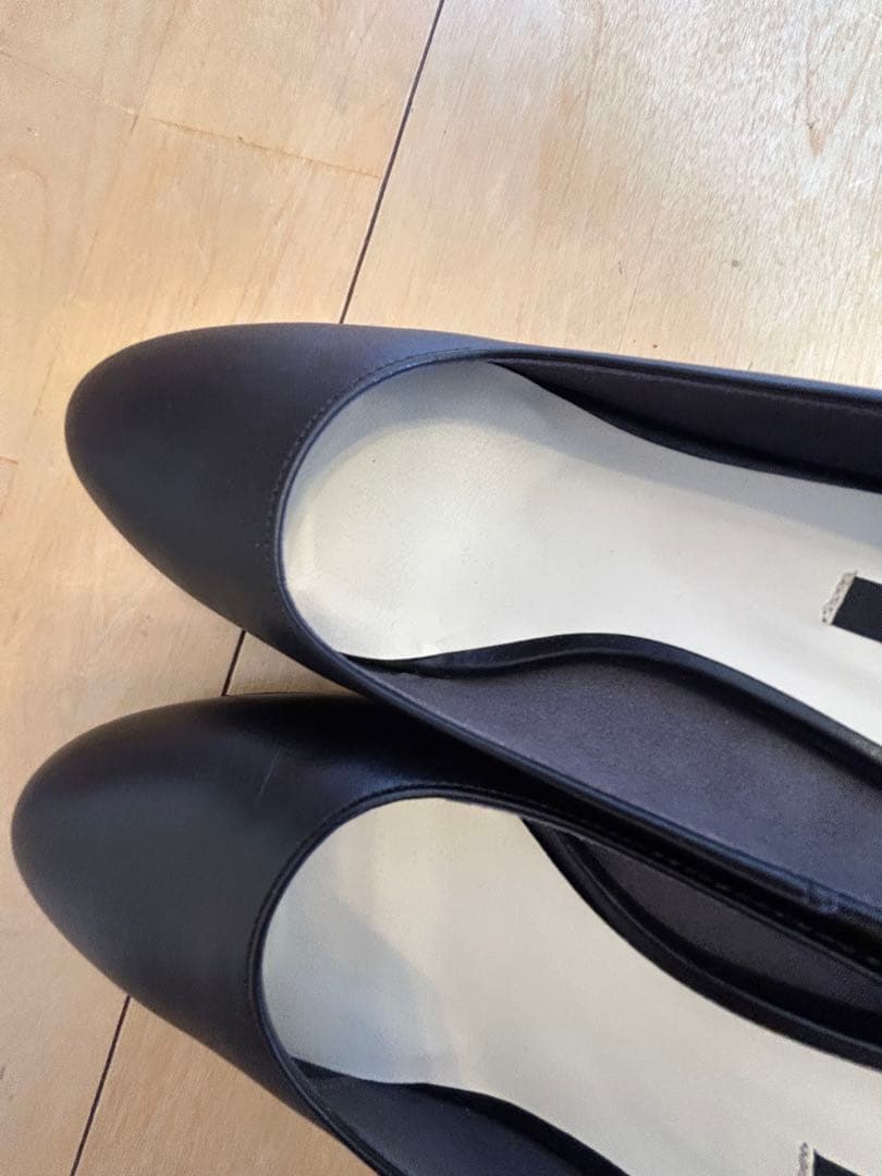 OURHOMEアワーホーム フォーマルに使えるレザーパンプス24.5