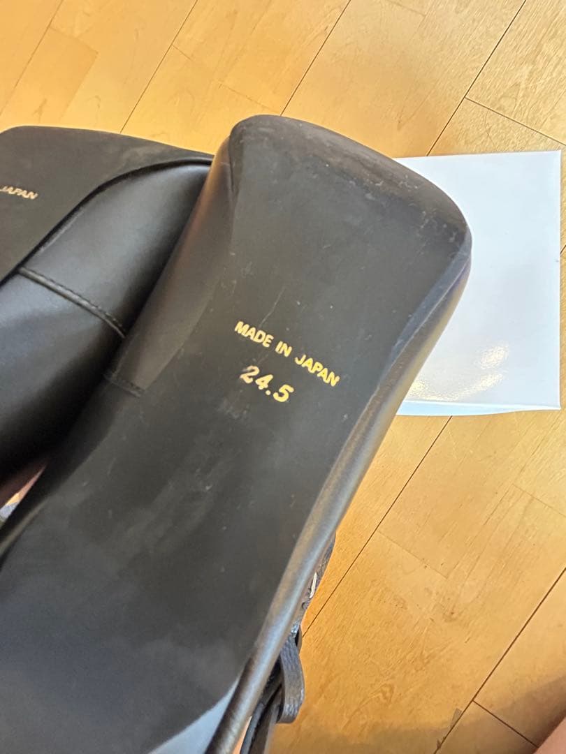 OURHOMEアワーホーム フォーマルに使えるレザーパンプス24.5