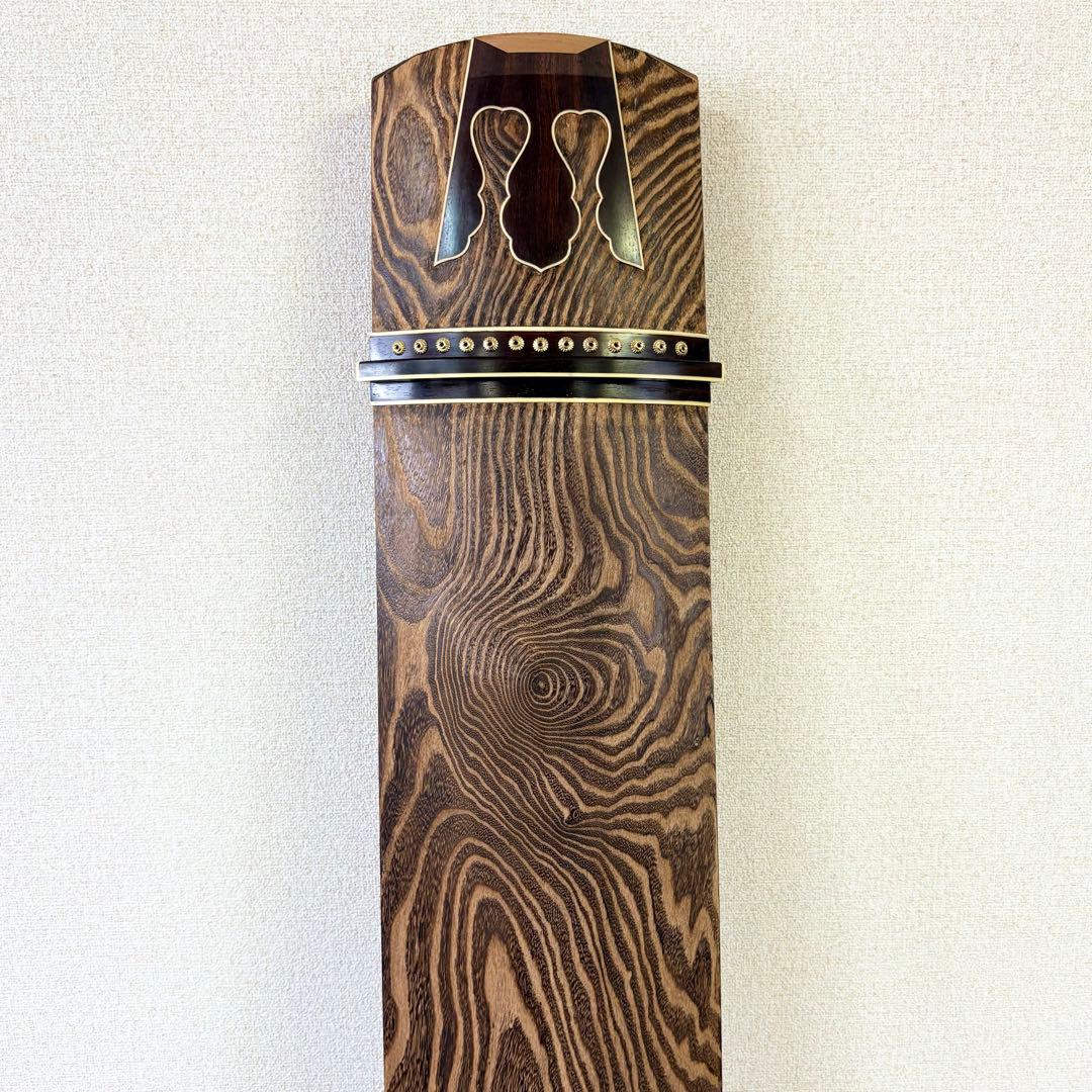 新品未使用 お琴 フルセット付属品付 上角すだれ彫 定価40万円相当 糸