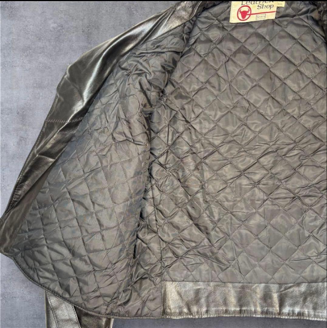 70's 〜 Sears ダブル ライダース ジャケット 40 REG. L - メルカリ