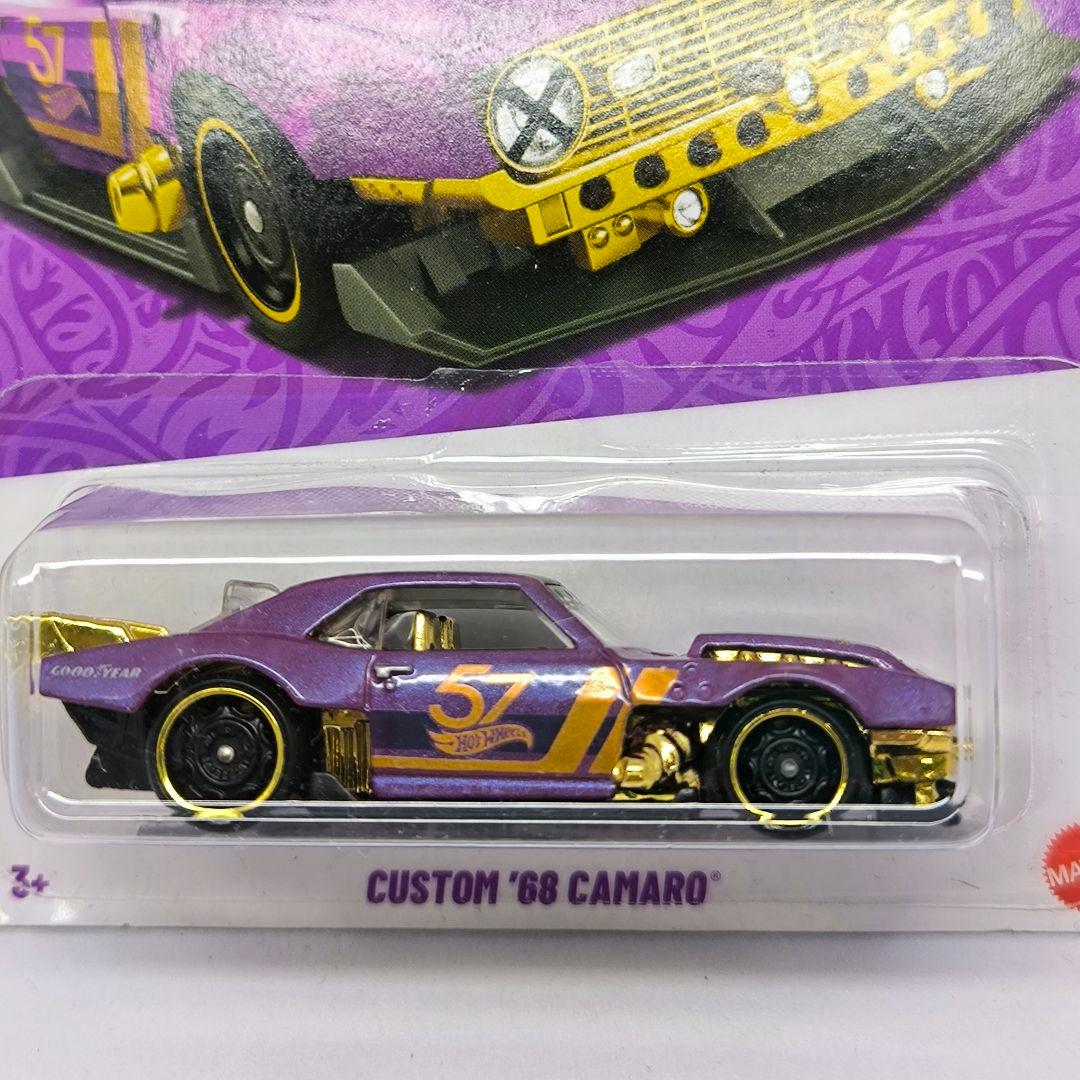 ホットウィール カスタム '68 カマロ パルクロ パール＆クローム