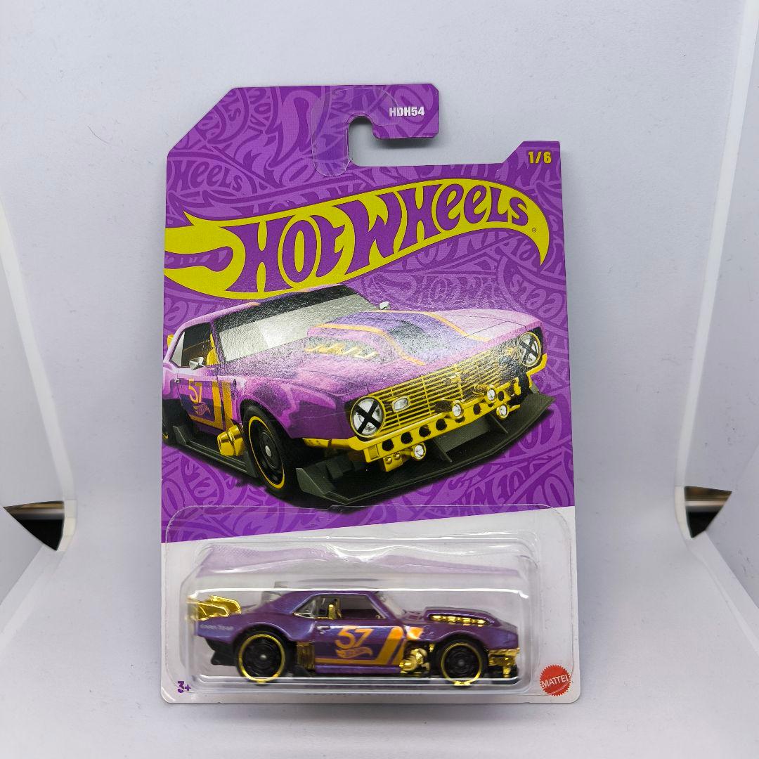 ホットウィール カスタム '68 カマロ パルクロ パール＆クローム