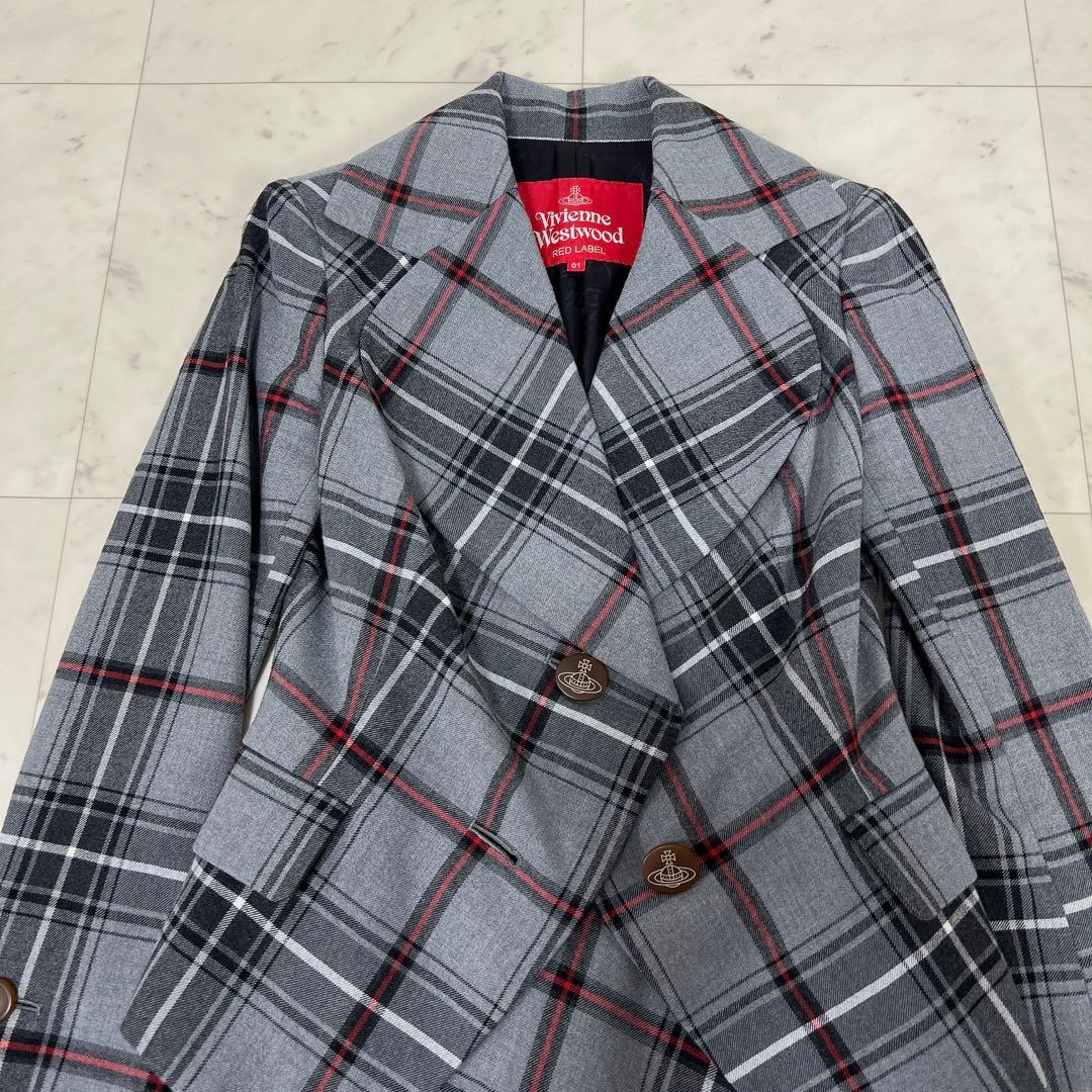《美品》ヴィヴィアンウエストウッド ラブジャケットセットアップ タータンチェック