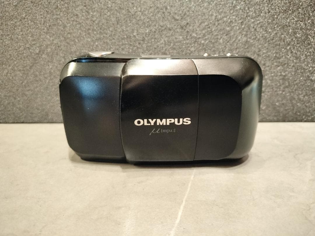 OLYMPUS μ[mju] ブラック コンパクトフィルムカメラ Olympus Stylus MJU – Brooklyn Film Camera