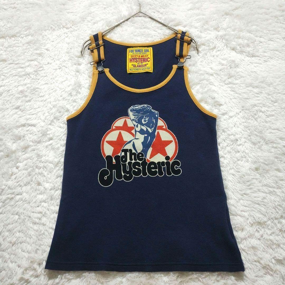 ✨超希少✨ヒステリックグラマー　ヒスガール　ロゴ　タンクトップ　ネイビー　Y2K SKUL WOMAN タンクトップ（タンクトップ）｜HYSTERIC GLAMOUR