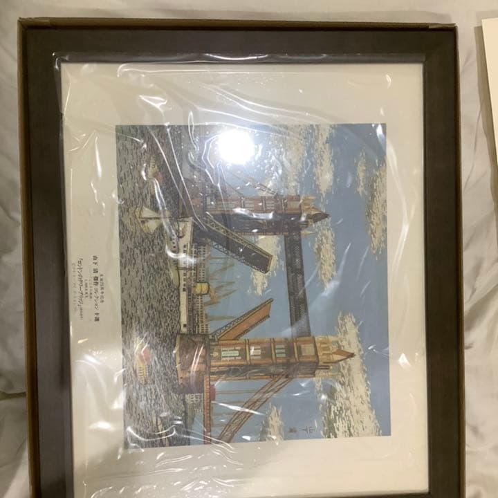 山下清　ロンドンのタワーブリッジ 山下清 「 ロンドンのタワーブリッジ 」 読売新聞 額絵 5 - メルカリ