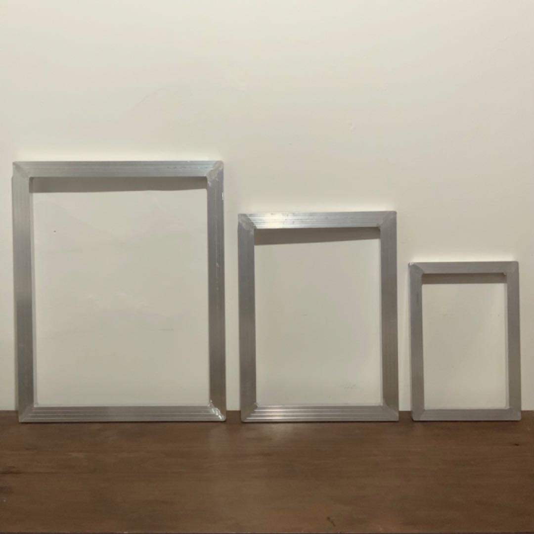 ◇未使用◇シルクスクリーン アルミ枠・アルミフレーム【50×40㎝】2個