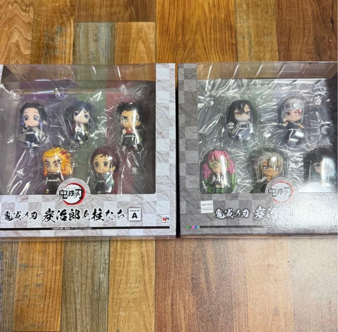 鬼滅の刃 炭治郎と柱たちセット A&B Amazon | 鬼滅の刃 炭治郎と柱たちマスコットセット A 約50mm 塗装済み