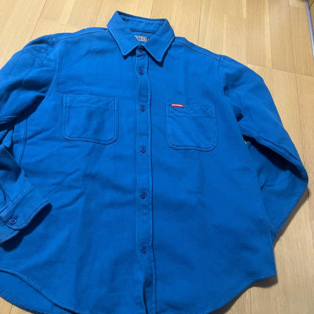 ヒステリックグラマー メンズL ヴィクセンガール ロゴ ネルシャツ