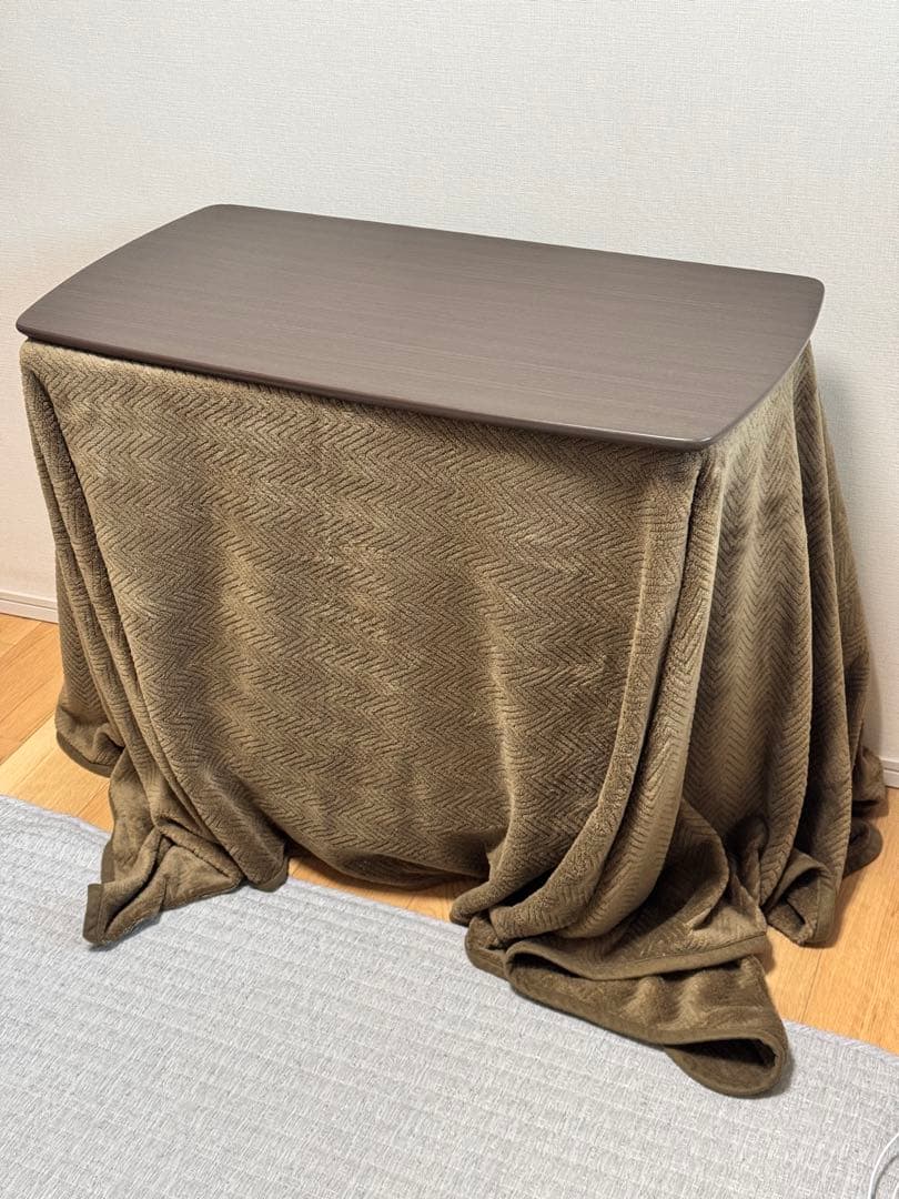 山善 こたつデスク1人用 パーソナルコタツGDX-F75(DB)-F - メルカリ