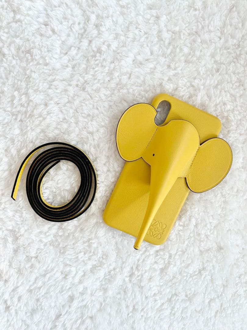 ☆ゾウさんスマホホルダー(イエロー)☆iPhone XS MAX