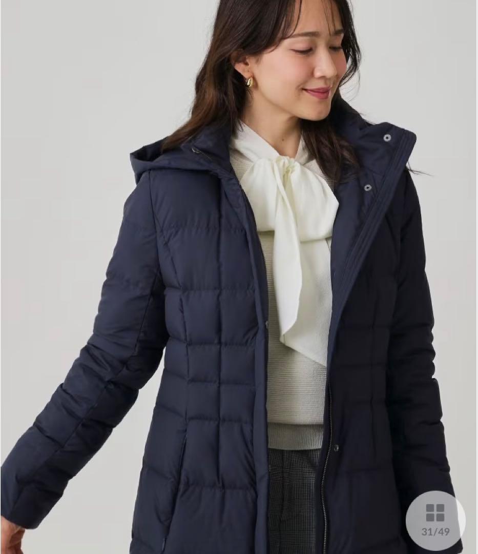 値下げ⭐︎美品⭐︎クードシャンス ネイビー フランス産ホワイトダック