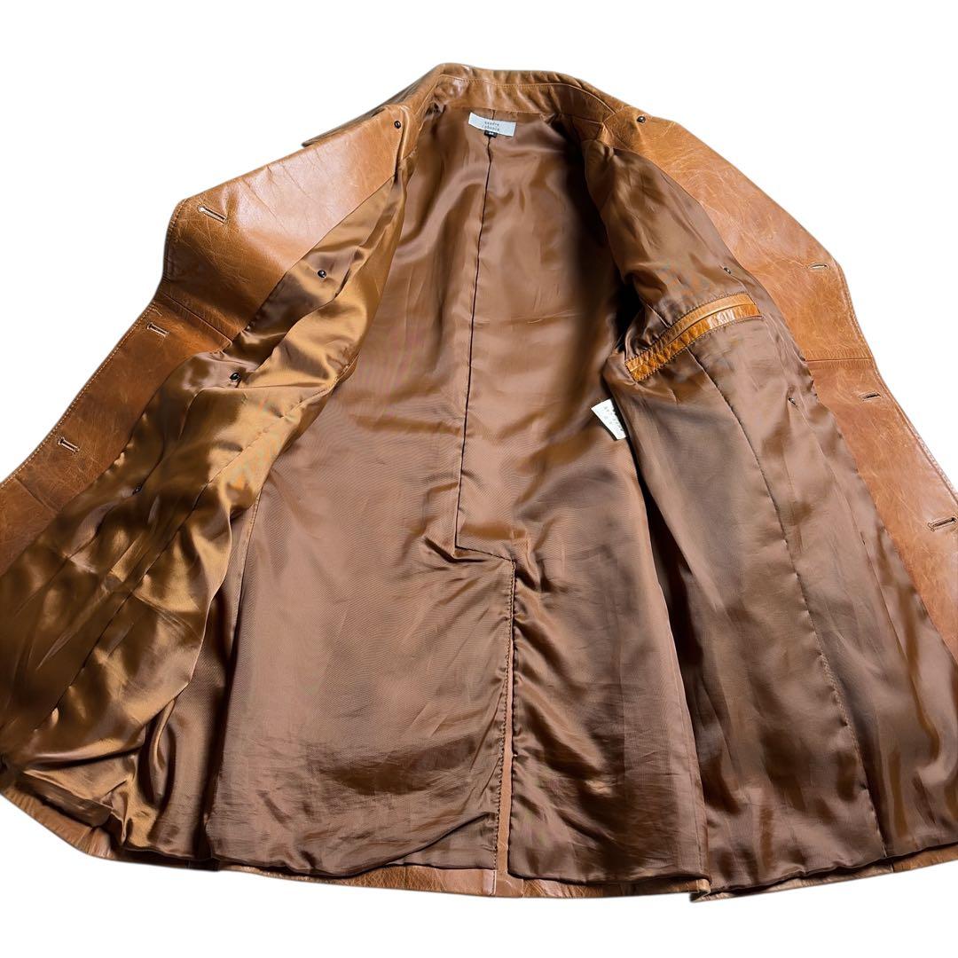 希少 Y'2 LEATHER製 馬革 ホースハイド コート 茶 M相当 日本製 - メルカリ