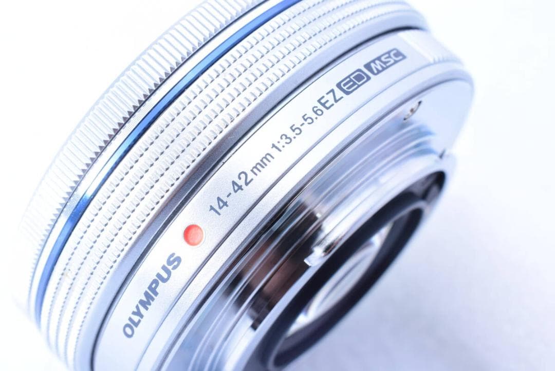 【❄電動ズーム】オリンパス 14-42mm EZ パンケーキレンズ フィルター付