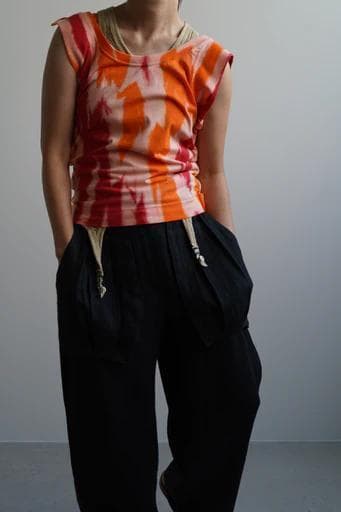 ハチ　　ジョンリンクス　タンク タイダイ 定価24200円　オレンジ 彩【IRODORI】タングステン タイラバ ヘッド Type：Oval (楕円