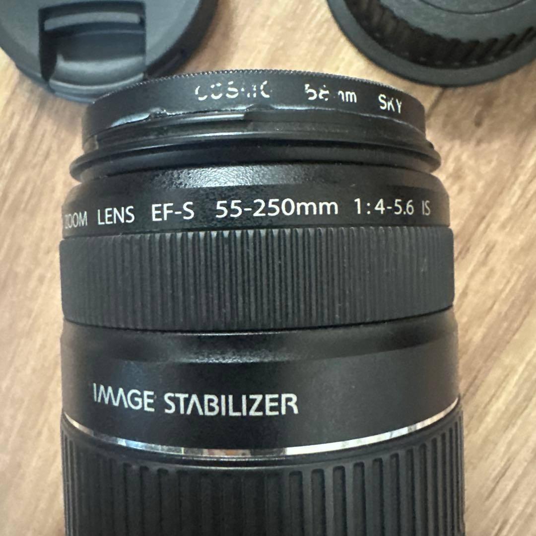 CANON EF-S 55-250mm ズームレンズ　撮影画像有り