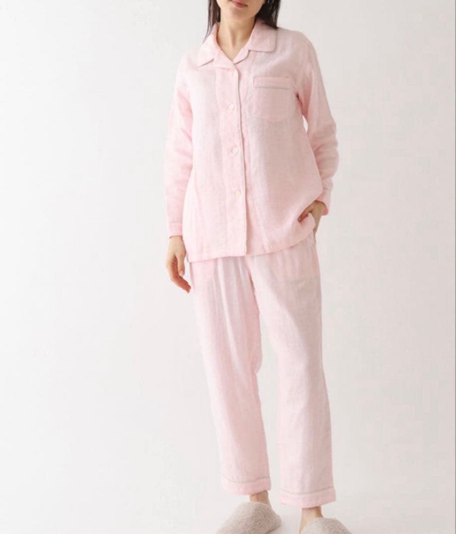 マシュマロガーゼパイピングレディスパジャマ　Lサイズ 2026年春夏新色追加】マシュマロガーゼパイピングレディスパジャマ