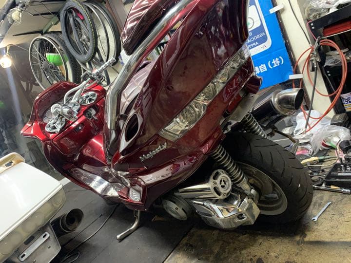 マジェスティ250 SG03J アンダーカウル新品5連3連メーター共通