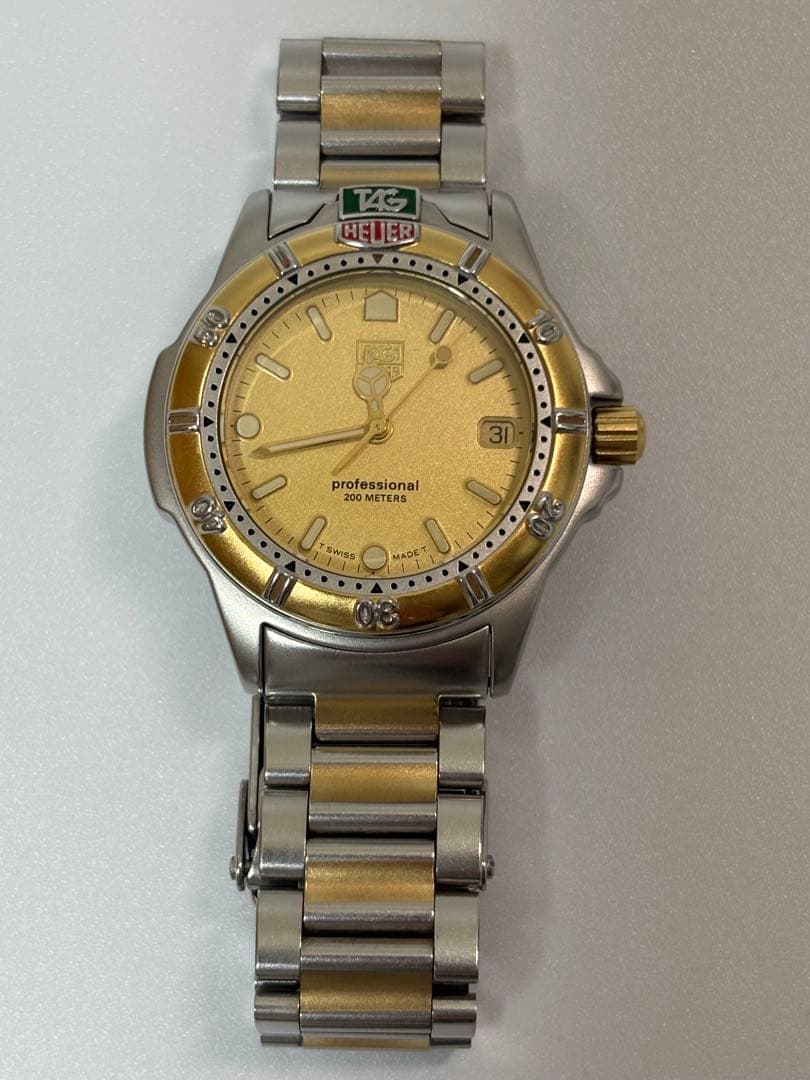 【美品 電池新品】タグホイヤー 995.413K プロフェッショナル クオーツ