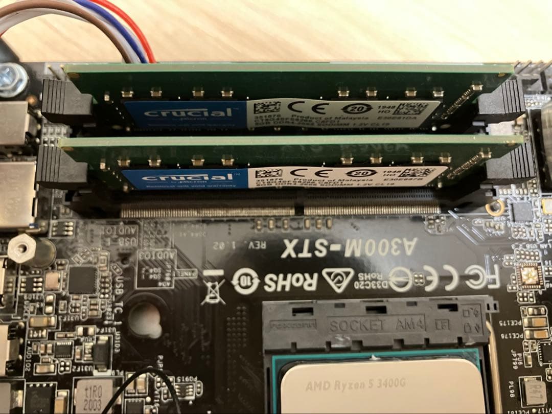 ベアボーン・キット ASRock DeskMini A300/Ryzen3400G