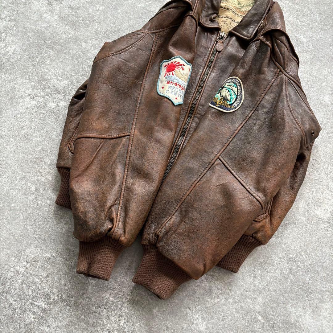 Vintage】 A-2 フライトジャケット トップガン ワッペン 刺繍 - メルカリ