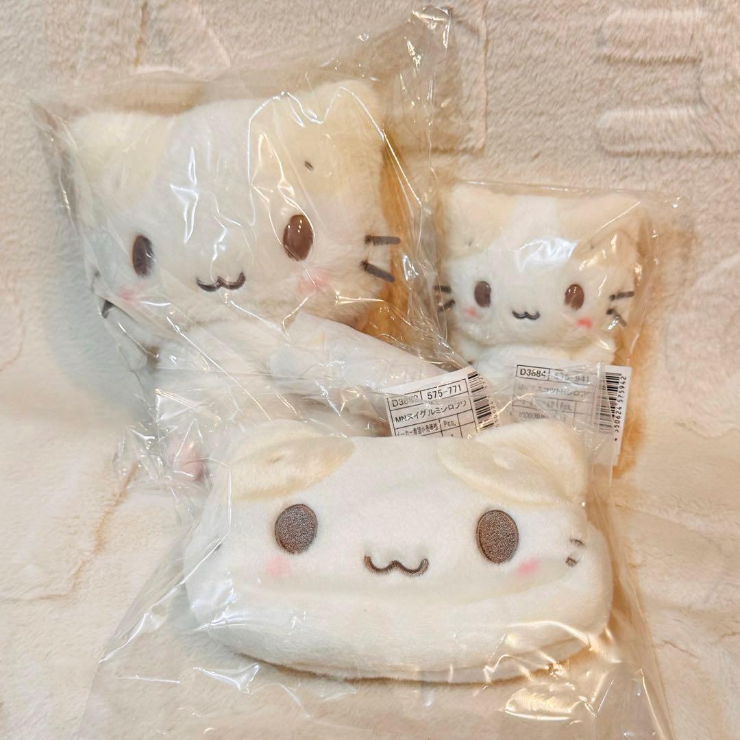 ✨未開封 3点 マシュマロみたいなふわふわにゃんこ マスコット