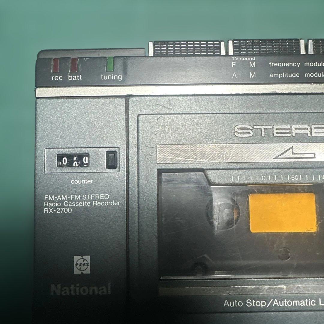 National RX-2700 ラジオカセットレコーダー