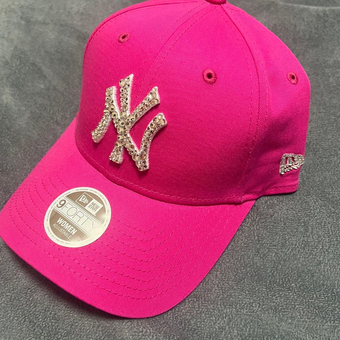 ニューエラ ピンク ヤンキース デコ キラキラ - メルカリ