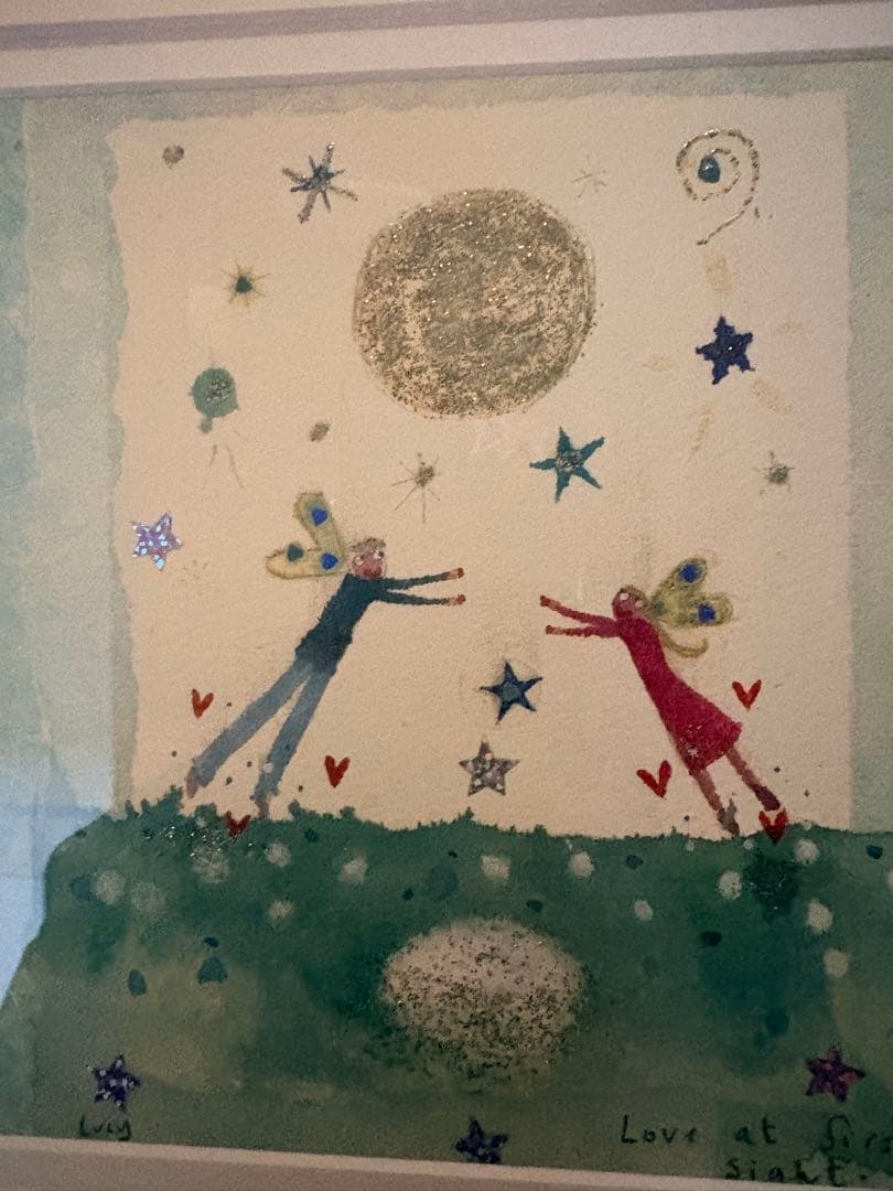 ルーシー・ラブハートLove at first sight 水彩画 - メルカリ