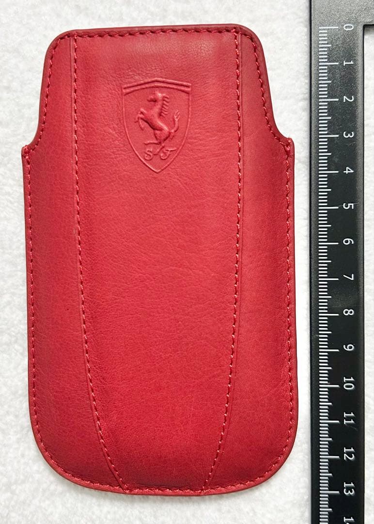 フェラーリ FIクラブ　Phone 3G 3GS 4G 4GS用レッド本革ケース