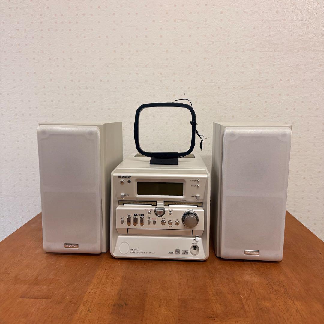 ● 美品 Victor ビクター CA-UXW50-W CD MD コンポ