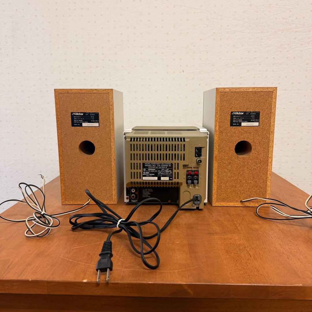 ● 美品 Victor ビクター CA-UXW50-W CD MD コンポ