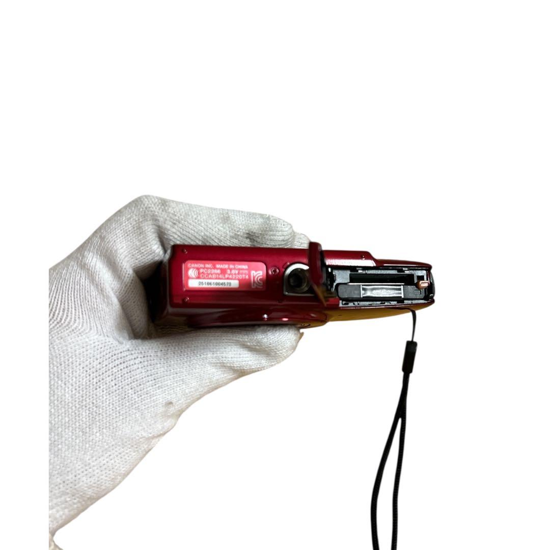 【美品】Canon IXY 190 レッド デジタルカメラ 充電器付き