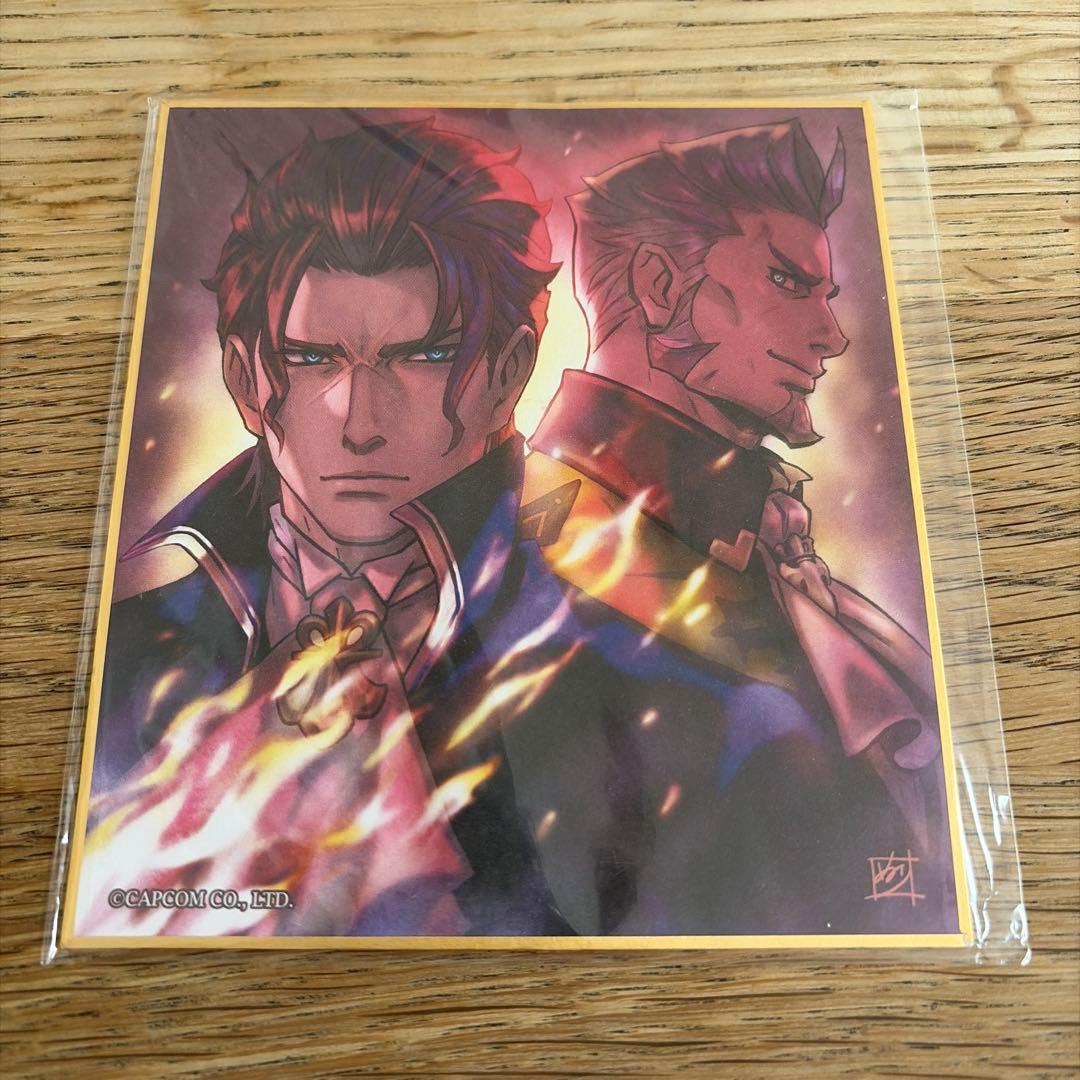 大逆転裁判1&2 イーカプコン限定「塗 和也」描き下ろしミニ色紙 - メルカリ