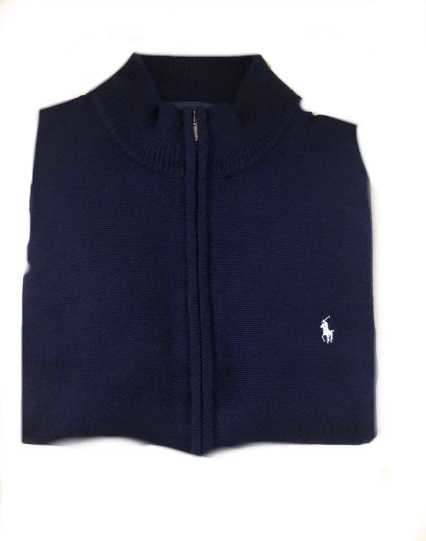 ポロゴルフ　フルジップニット 楽天市場】ポロ ラルフローレン コットンニット フルジップ セーター