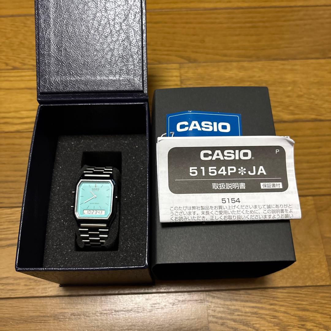 CASIO 5154P*JA デジタル腕時計 ティファニーブルーカラー - メルカリ