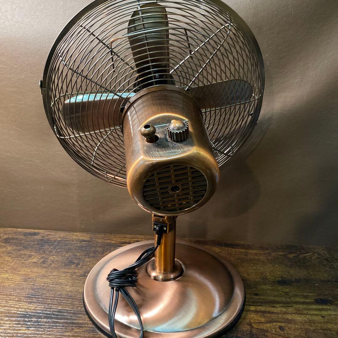 ドウシシャ メタル扇風機 卓上型 レトロデザイン