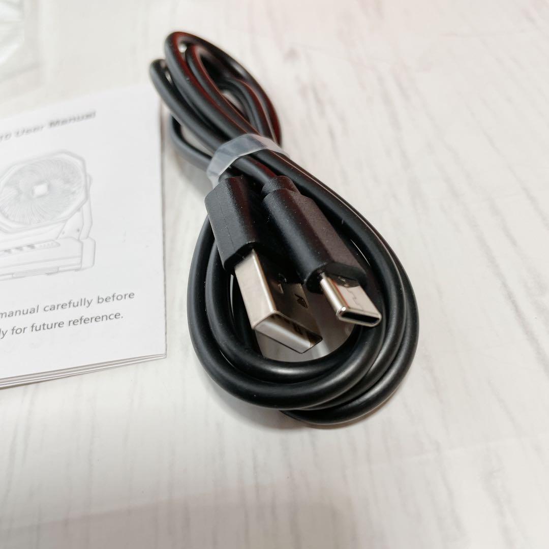 ✨新品未使用✨扇風機 キャンプ扇風機✨LEDライト付き✨吊り下げ 卓上 防災